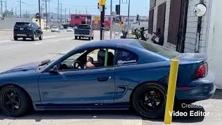 1998 Mustang gt sn95 cammed long tube headers x pipes almost looses it
