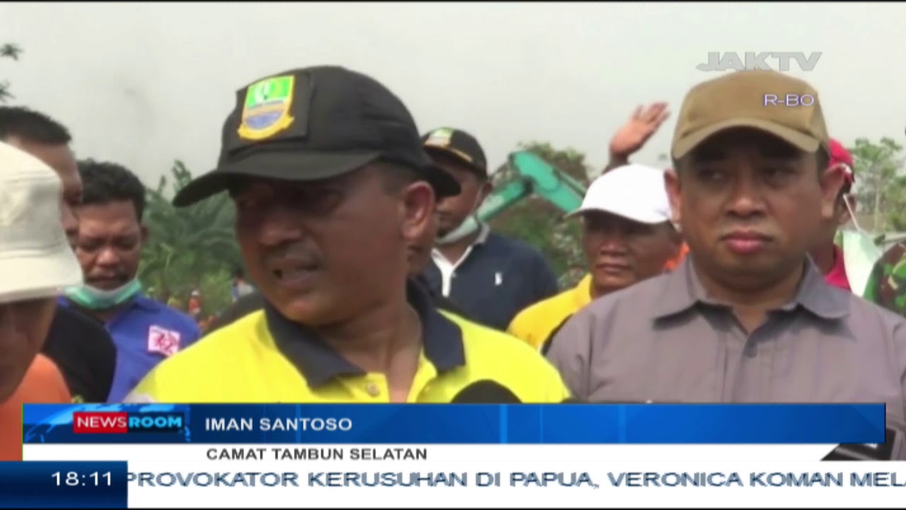 Tumpukan Sampah Di Kali Jambe Dibersihkan kesehatan masyarakat ui