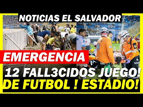 PADRE SANTO!! 12 FALL3CIDOS EN PARTIDO DE FUTBOL EN EL SALVADOR ! ACABA DE PASAR !