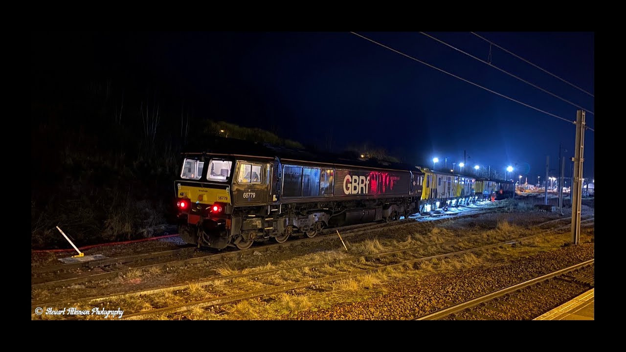 66779 & 66747 Schweerbau High Speed Milling Machine Action At Carstairs | March 2022