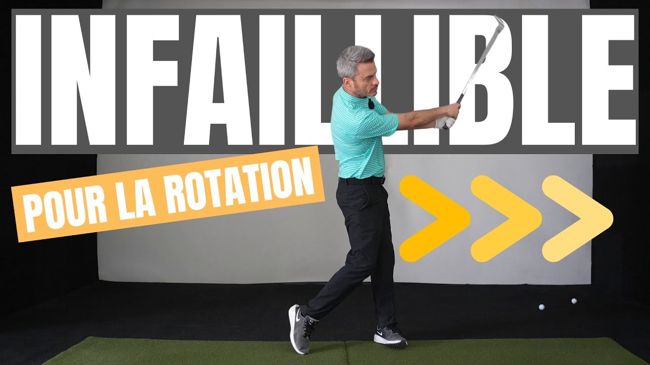 Exercice infaillible pour bien sentir la rotation au golf!