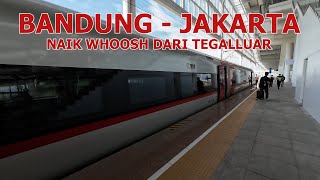 Virtual Trip Bandung Tegalluar - Jakarta Halim || Kereta Cepat Whoosh KCIC Premium Economy Class