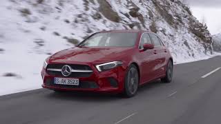 Mercedes-Benz A 220 4MATIC Driving Video in red - Driving Event Hochgurgl 2018