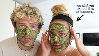 WE WORE A CLAY MASK FOR 24 HOURS STRAIGHT...