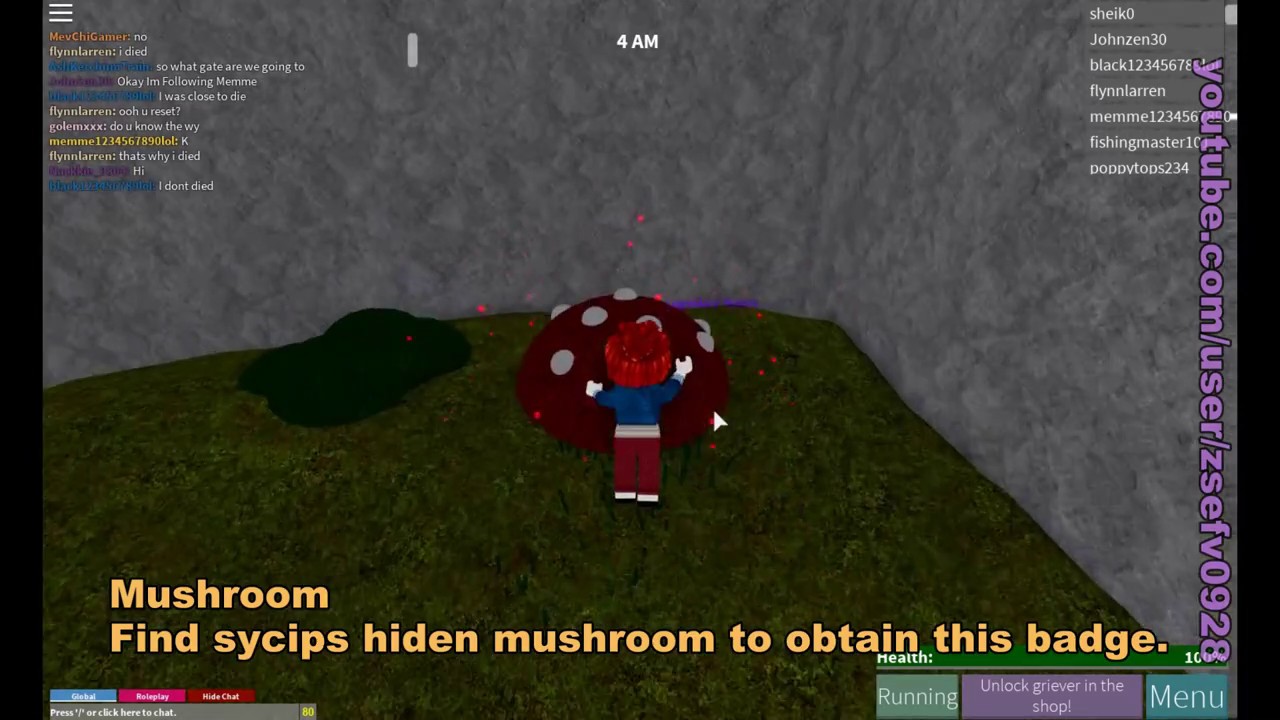 Roblox Tutorial The Maze Runner Game Badges Mushroom Alby And Map - 