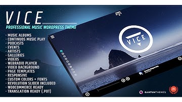 Vice: Music Band, Dj and Radio WordPress Theme | Themeforest Website Templates and Themes