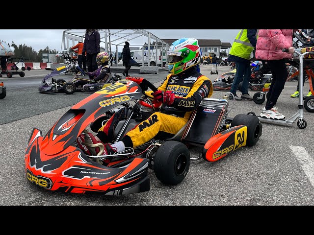 First test with My New CRG KZ TMR2 -  Onboard Rudskogen karting Track