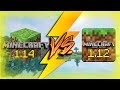 Minecraft pc 114 vs minecraft pe 112