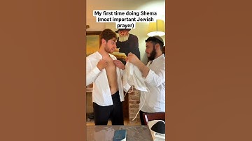 Thumbnail of My first time doing Shema prayer #shorts