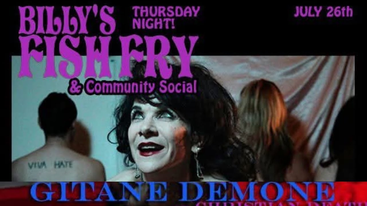 Gitane Demone & Friends - Billy's Fish Fry, La Luz De Jesus Gallery, L.A., CA, 26 jul 2012 LIVE