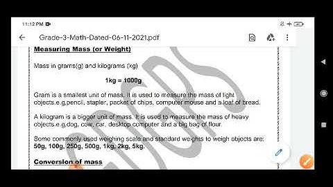 Grade 3 Maths Dated 06 11 2021