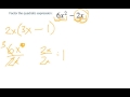 Factoring Expressions and Common Factors