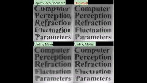 Seeing through Water: Image Restoration using Model-based Tracking (2) largeStab