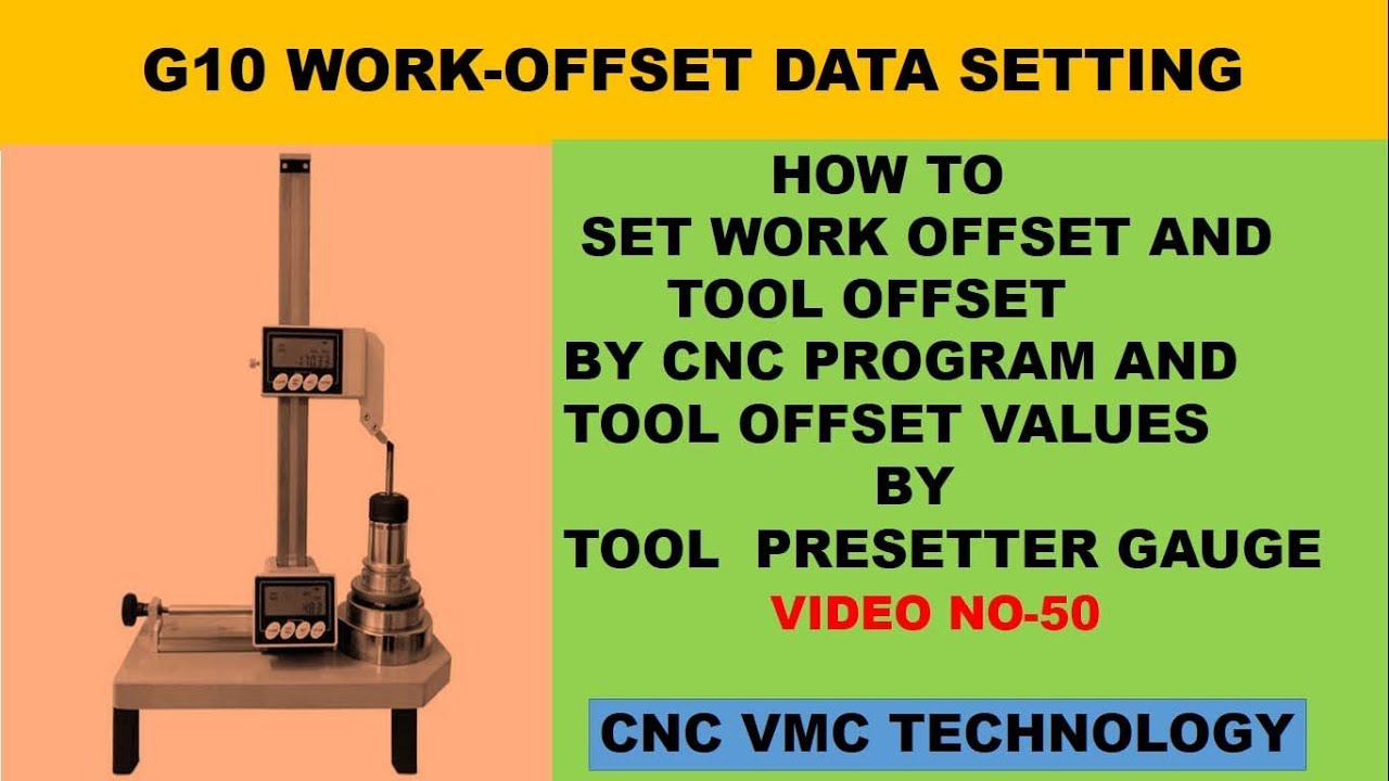 G10 G-Code Quick & Automatic Tool and Work Offsets in vmc machine 