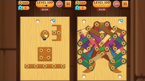 Screw Puzzle: Wood Nut & Bolt - Level 109