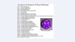 (28) D&D 30-Day Challenge - A Character You Would Never Play Ever Again