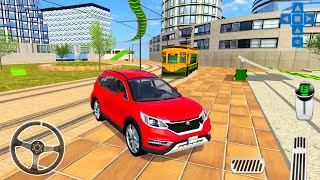 Red SUV: Tram Chasing - Roof Car Driver Simulator #7 - Android Gameplay