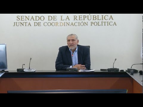 Conferencia del presidente de la Junta de Coordinación Política, Adán Augusto López Hernández
