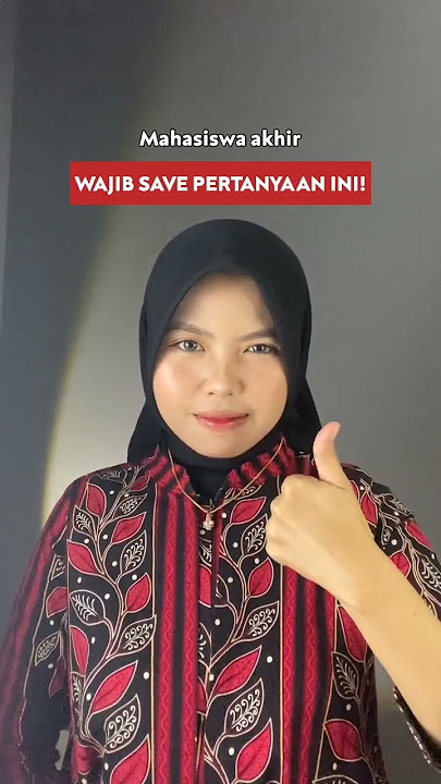 Kisi-Kisi Pertanyaan saat Seminar Proposal!!! #tipskuliah #tipsbelajar #tipsmembaca #sempro