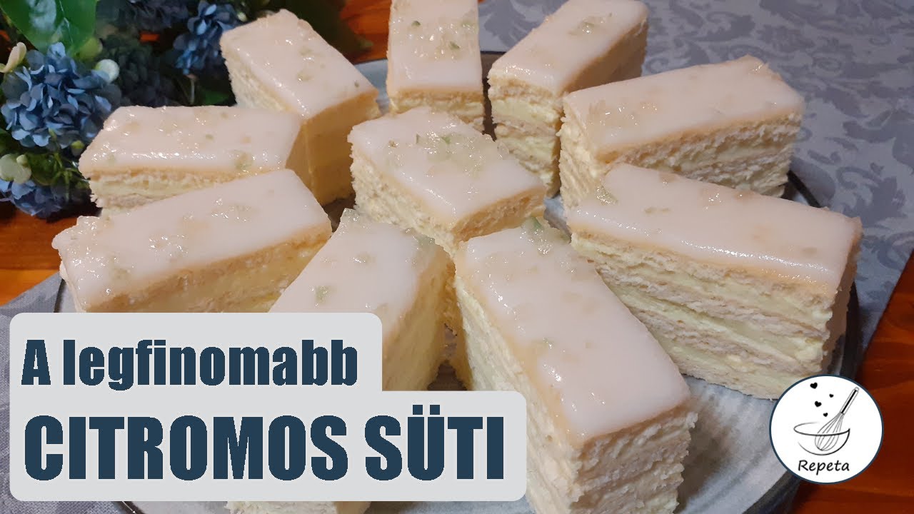 Citromos szelet 🍋 egyszerű és ellenállhatatlan desszert