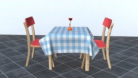 Autodesk Maya Tutorial Table Chair  Modeling ,Texturing