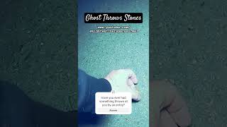 GHOST THROWS STONES IN CEMETERY - CAUGHT ON CAMERA! #ghosts #paranormalactivity #haunted #shorts