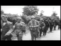French civilians greet us army entering saintemariedumont during world warstock footage