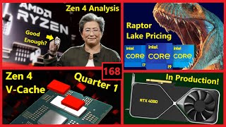 Ryzen 7000 Analysis, Zen 4 X3D Q1, Raptor Lake Pricing, RTX 4090 in Production | Broken Silicon 168