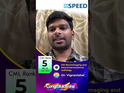 CML Rank 5 ,INI SS APR 2026,DM Neuroimaging and Neurointerventional radiology,Dr Vignavishal |SPEED|