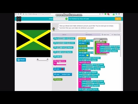 Hour of Code - Artist - Jamaica Flag