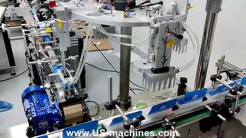 Penicillin glass bottle robot hand pick up type inserting cartoning machine