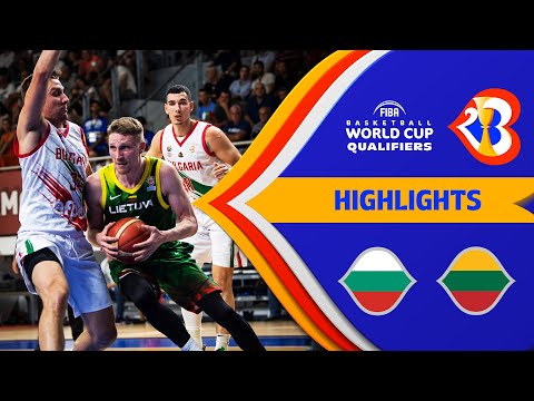 🇧🇬 BUL - 🇱🇹 LTU | Basketball Highlights - #FIBAWC 2023 Qualifiers