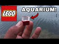 WORLD'S SMALLEST AQUARIUM Fish Tank! LEGO with FLEX SEAL DIY