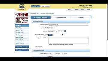 How to Create an Assignment in Study Island
