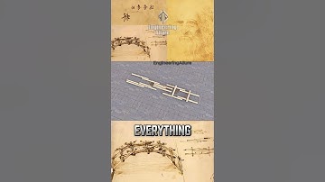 How Leonardo da Vinci Designed a Self-Supporting Bridge 😍 #shorts