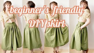 The Perfect DIY Midi Skirt for Beginners  Gathered with Zipper