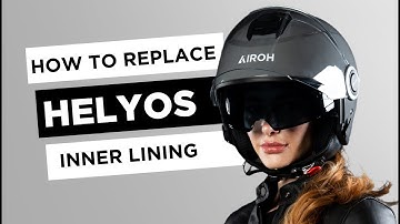 AIROH HELYOS URBAN JET HELMET INNER LINING ASSEMBLY AND DISASSEMBLY VIDEO TUTORIAL
