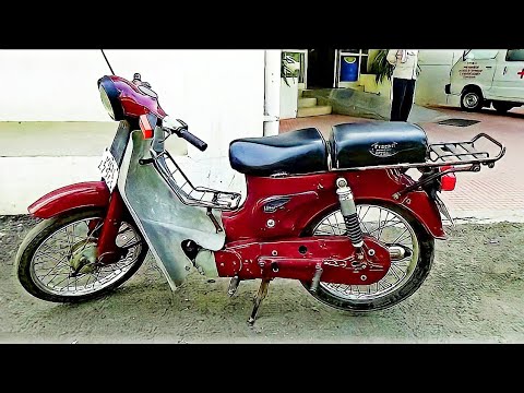 Old Popular Bike Bajaj M80 Major 1980 Of India For Middle Class Farmers