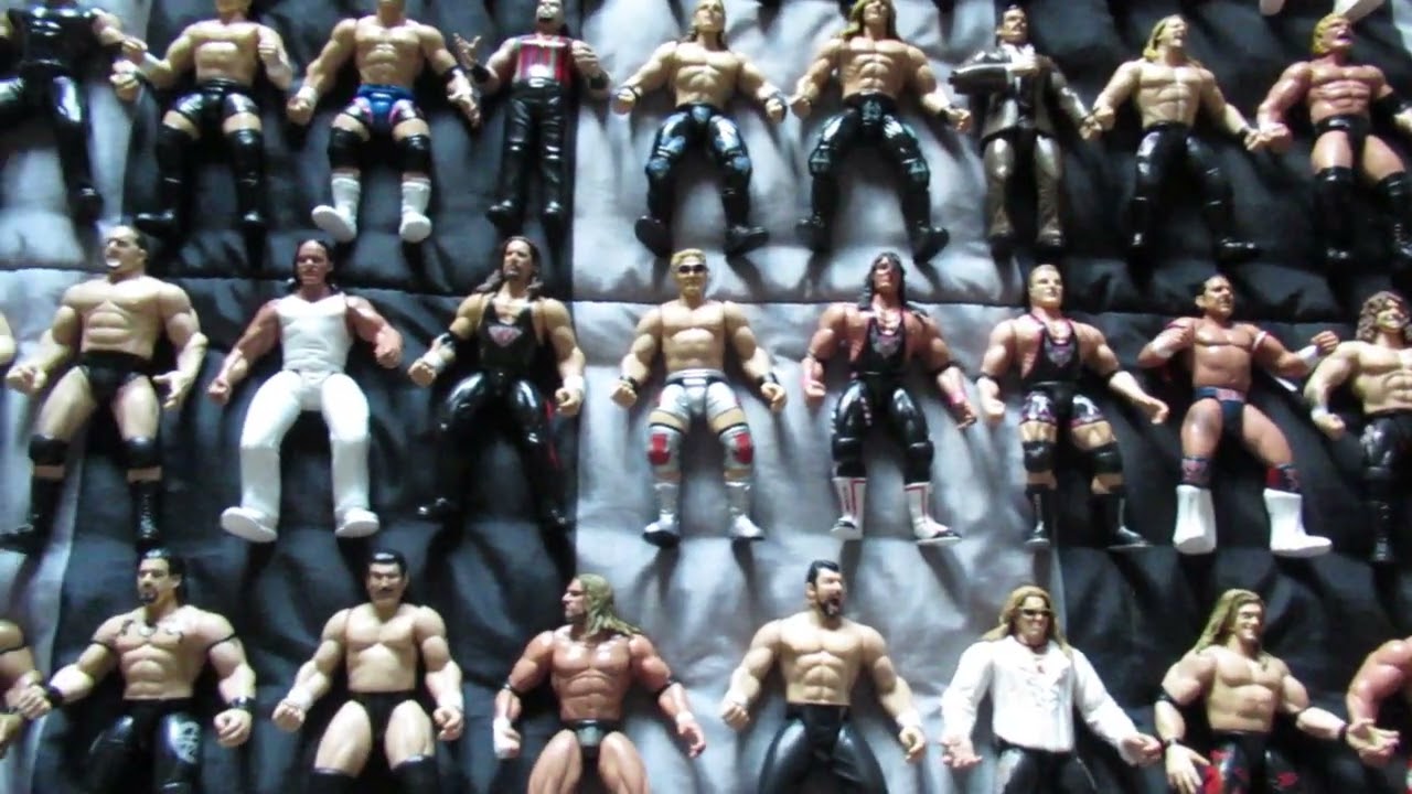 Some of my custom WWF Bone Crunching Action figures