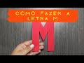 Como fazer a letra m sem utilizar molde