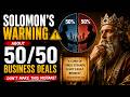 Why 50/50 Business Partnerships Usually Fail | Solomon’s Warning | Money Matrix
