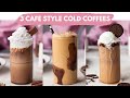Cafe Style Cold Coffee At Home | 3 Different Flavours | Oreo and KitKat Cold coffee| Thick & creamy