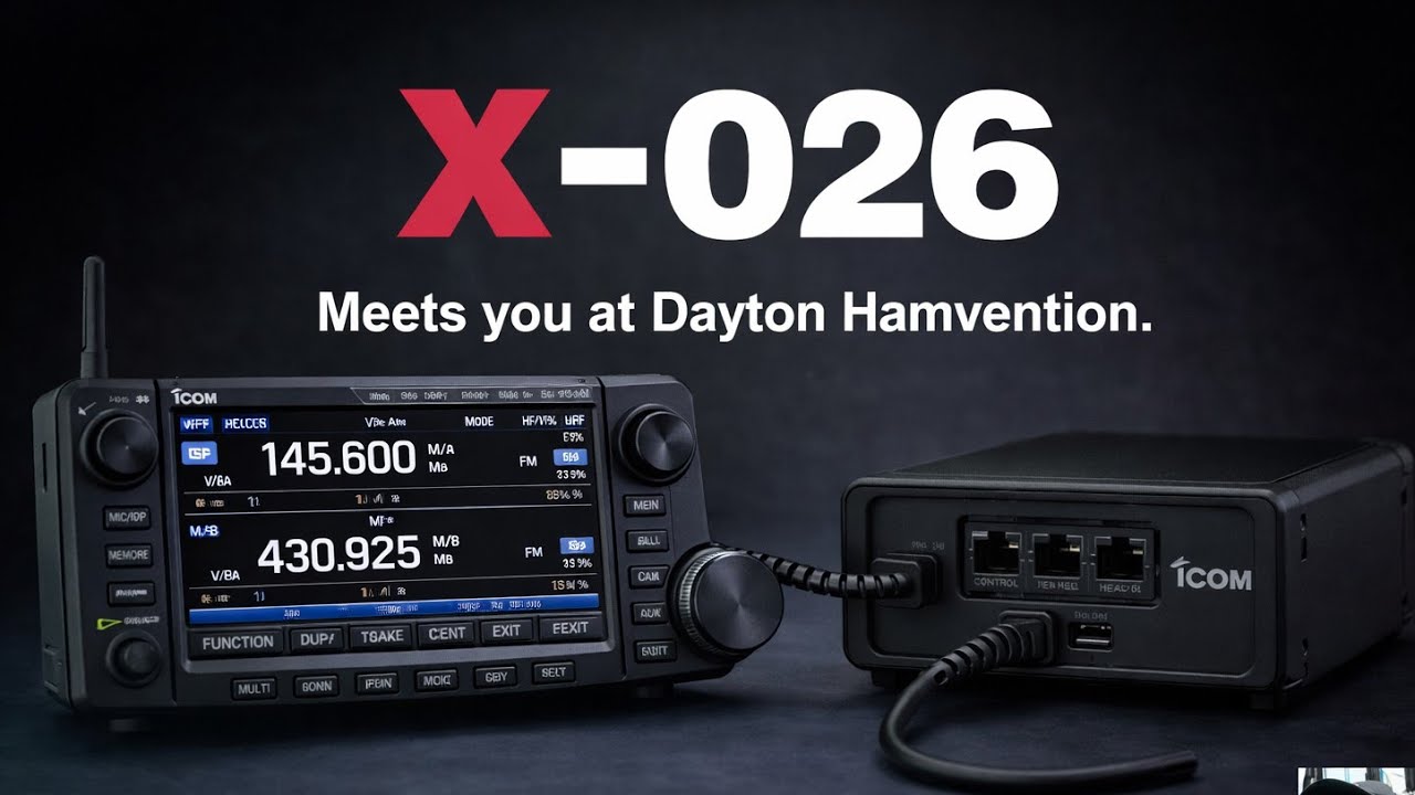 NEW - X-026 , ICOM RADIO Ham Vention 2026 - YouTube