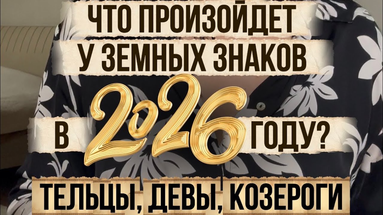 Что произойдет у ЗЕМНЫХ знаков в 2026 году?ТЕЛЬЦЫ, ДЕВЫ, КОЗЕРОГИ