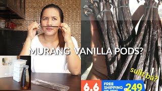 HOMEMADE VANILLA EXTRACT/MURANG VANILLA PODS FROM SHOPEE!
