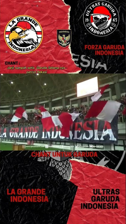 Chant versi Timnas Indonesia Janji sumpah setia Garuda Selama nya #shorts #aremania #kitagaruda