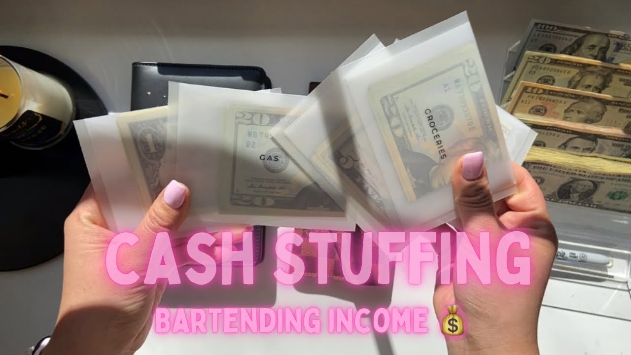 Cash Envelope Stuffing Bartending 344 YouTube