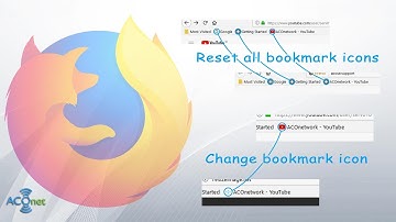 Reset or change individual bookmark icons in Mozilla Firefox