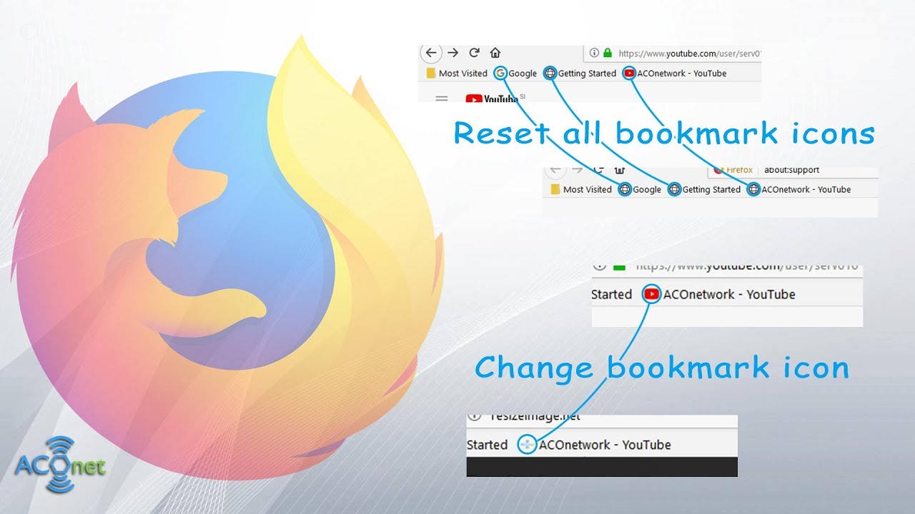 Reset Or Change Individual Bookmark Icons In Mozilla Firefox YouTube