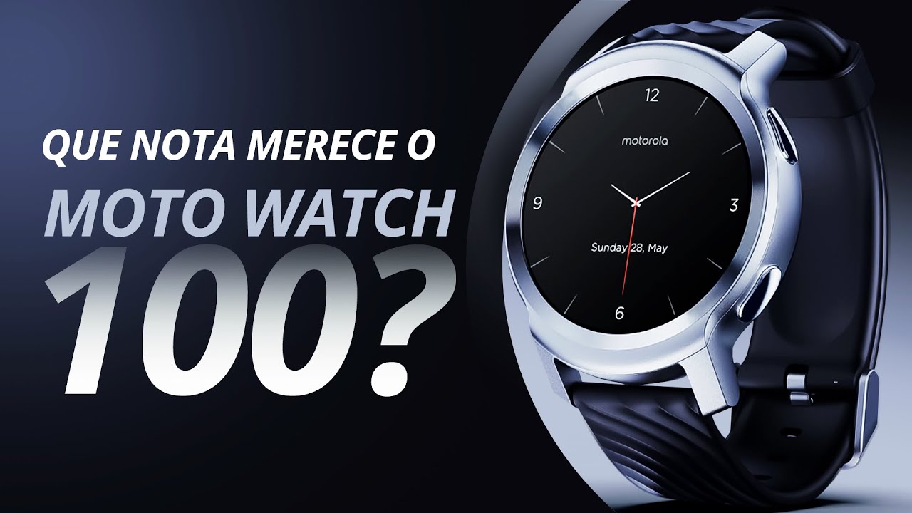 Moto Watch 100, muito longe do incrível Moto 360 